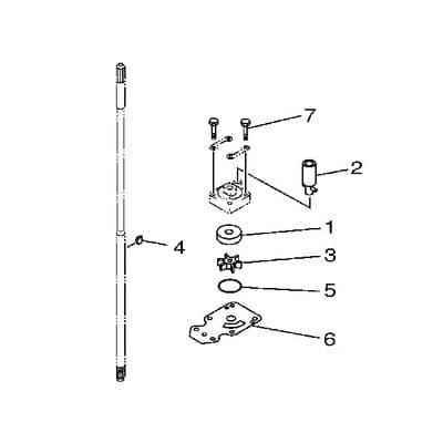 Yamaha 68T-W0078-02 Water Pump Repair Kit