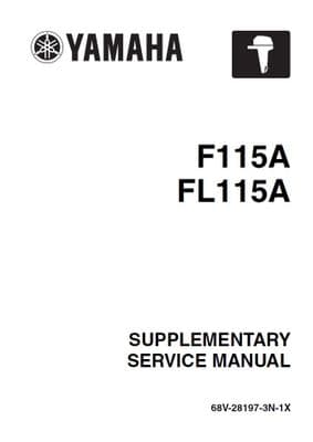 Yamaha 68V-28197-3N-1X Service Manual (Supplement To 68V-28197-3J-11)