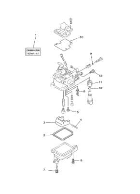 Yamaha 69M-W0093-00 F2.5A Carburettor Repair Kit