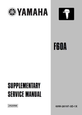 Yamaha 69W-28197-3D-1X Service Manual (Supplement To 62Y-28197-3A-11)