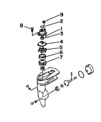 Yamaha 6A1-W0078-01 Water Pump Repair Kit