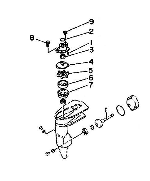 Yamaha 6A1-W0078-01 Water Pump Repair Kit