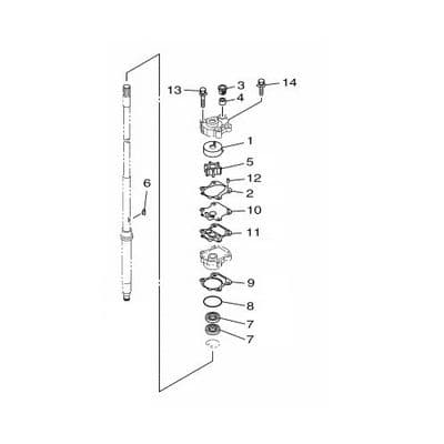 Yamaha 6CJ-W0078-01 Water Pump Repair Kit