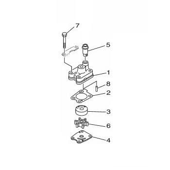 Yamaha 6EE-W0078-02 Water Pump Repair Kit