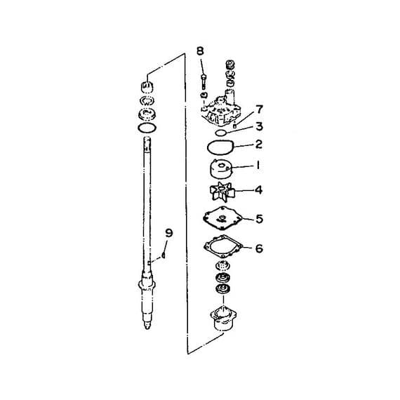 Yamaha 6N6-W0078-02 Water Pump Repair Kit