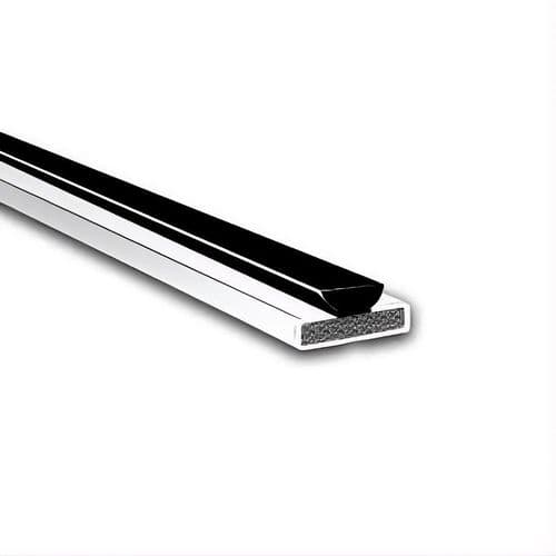 15x4mm Brush - 10 Pack - Pyroplex Fire & Smoke Intumescent Strip - 2100mm with Brush Pile - White