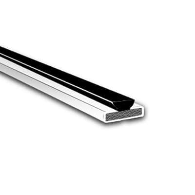 15x4mm Brush - 10 Pack - Pyroplex Fire & Smoke Intumescent Strip - 2100mm with Brush Pile - White