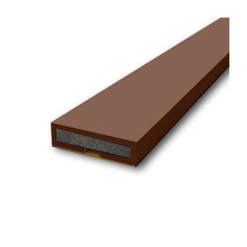 15x4mm Plain - 10 Pack - Pyroplex Fire Only Intumescent Strip - 2100mm  - Brown