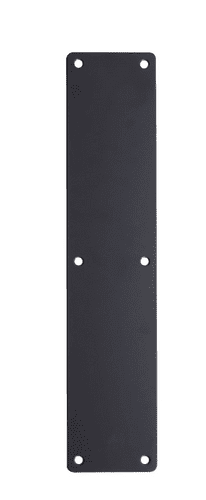 350 X 75mm Finger Push Plate - Powder Coated Black - DPP35075PCB