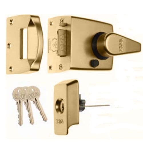 60mm PB ERA 1730-31 British Standard Keyless Egress Nightlatch - 60mm PB
