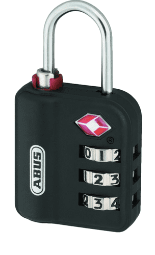 ABUS 147TSA Series Combination Luggage Open Shackle Padlock