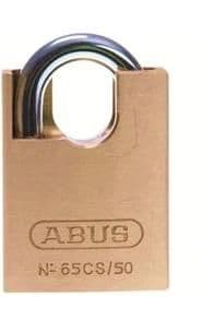 Abus 65CS/50 Series Close Shackle 50mm Brass Padlock