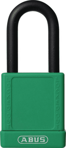 ABUS 74 Series Lock Out Tag Out Coloured Aluminium Padlock - Green
