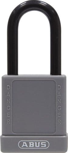 ABUS 74 Series Lock Out Tag Out Coloured Aluminium Padlock - Grey