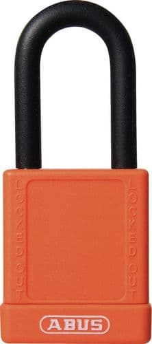 ABUS 74 Series Lock Out Tag Out Coloured Aluminium Padlock - Orange