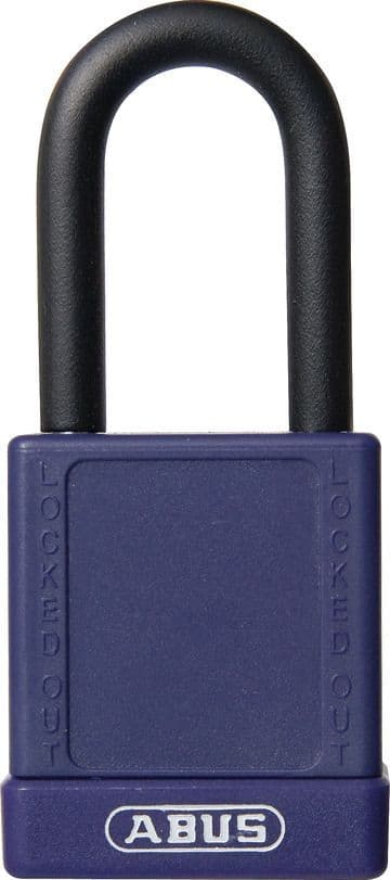 ABUS 74 Series Lock Out Tag Out Coloured Aluminium Padlock - Purple