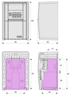ABUS 787 Big LED Dial Wall Mounting Key Garage