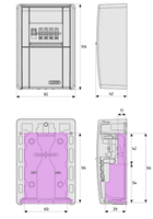 ABUS 787 LED Dial Wall Mounting Key Garage