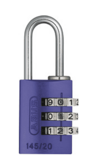 Abus - Combination Lock 145/20 purple B/DFNLIESPP