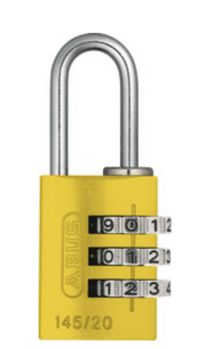Abus - Combination Lock 145/20 yellow B/DFNLIESPP