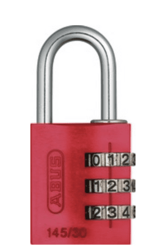 Abus - Combination Lock 145/30 red B/DFNLIESPP