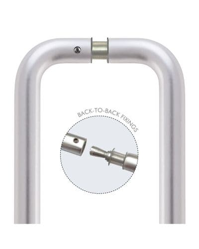 Aluminium D Pull Handle ZAAD- Back to Back