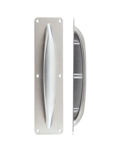 Anti Ligature Pull Handle On Backplate ZPSALP 300 X 75mm
