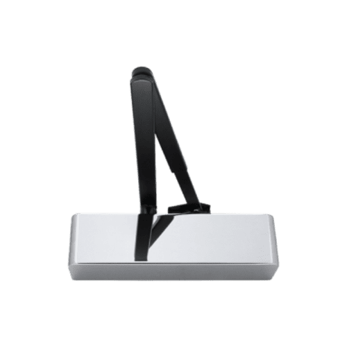 Arrone AR1500-PSS Overhead Door Closer - Black 9017 Arm/Polished Stainless Steel Cover