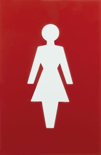 Arrone Nylon Door Sign AR607 - Rouge Red - 8508057