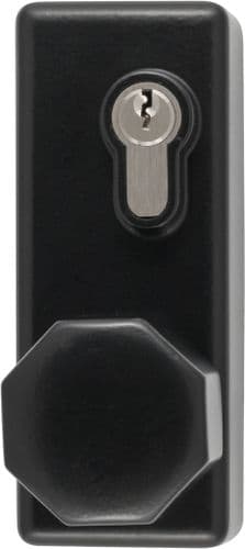 Arrone Outside Access Device - Hexagonal Turn - Black - AR885KBL - 87100225