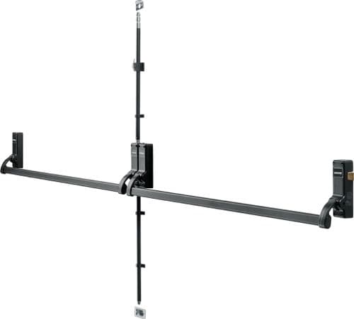 Arrone® Rebated Double Door Panic Bar Set - Black - AR888BL - 8545577