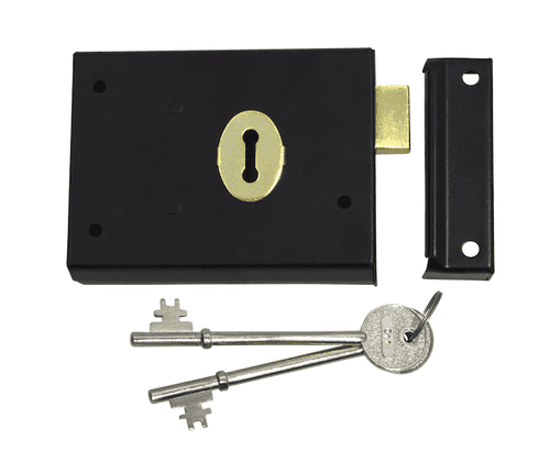 ASEC 1 Lever Double Handed Flanged Rimlock - 101mm