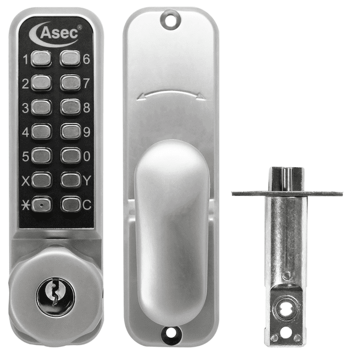 ASEC AS3300 Series Easy Code Change Digital CodeLock With Key Override ...