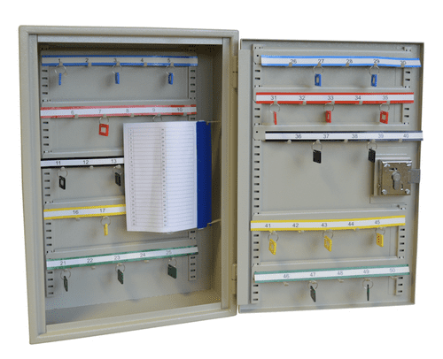 ASEC Extra Security 50 Hook Key Cabinet for Padlocks or Key Bunches