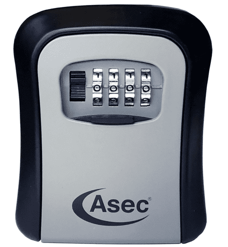 ASEC VITAL 4 Wheel Combination Key Safe Black