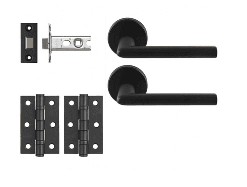 Black Latch Door Kit