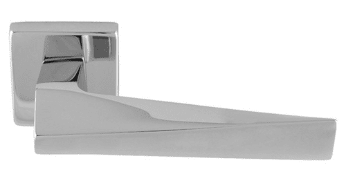 Bordo Lever On Concealed Fix Push-on Square Rose - EUL140CP -Polished Chrome