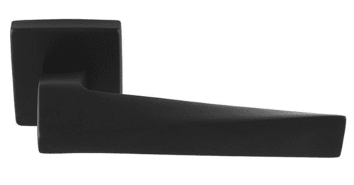 Bordo Lever On Concealed Fix Push-on Square Rose - EUL140MB - Matt Black