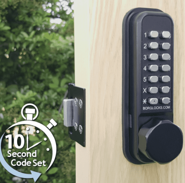 BORG LOCKS BL2605 ECP Marine Grade Pro Digital Rim Deadbolt Lock