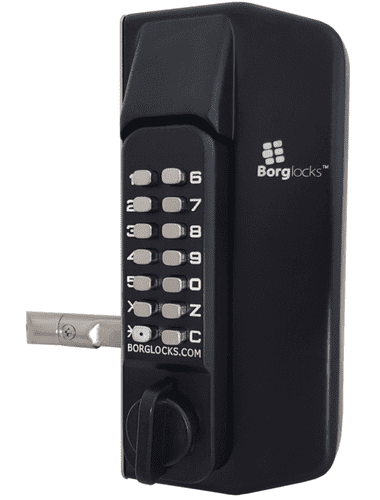BORG LOCKS BL3130 ECP Knob Operated Marine Grade Metal Gate Double Digital Lock