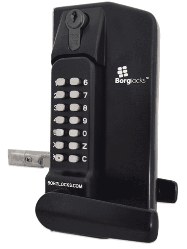 BORG LOCKS BL3430 ECP Lever Operated Marine Grade Metal Gate Double Digital Lock