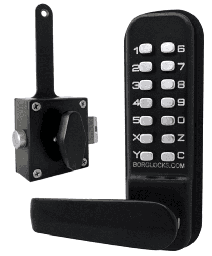BORG LOCKS BL4409 Wooden Gate Digital Lock With Slam Latch And Holdback