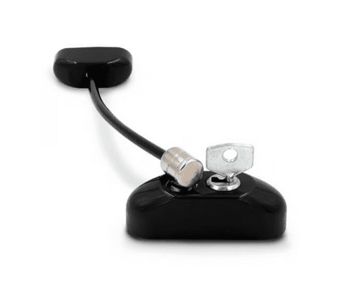 British Standard Locking Cable Window Restrictor - Black