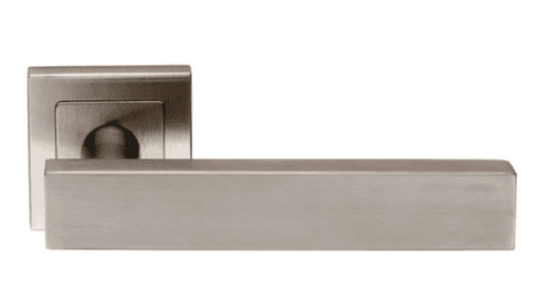 Carla Designer Lever On Sprung Square Rose - SSL1403SSS - Stainless Steel