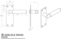 Carlisle Brass - EUL051YMB Varese Lever On Euro Handle - Matt Black