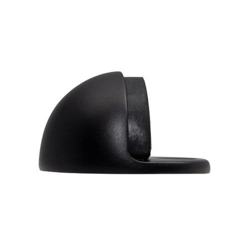 Carlisle Brass Oval Floor Mounted Door Stop - Matt Black