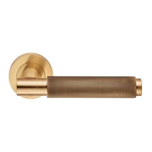 Carlisle Brass Varese Lever On Rose - EUL050SB - Satin Brass