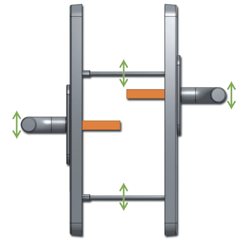 CHAMELEON Pro 59-96mm Centres Adaptable Handle