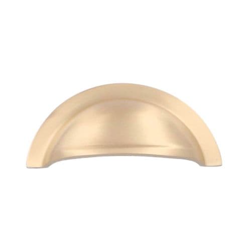 CLEARANCE SALE Alexander and Wilks Bardom Ridged Cabinet Cup Pull - Satin Brass
