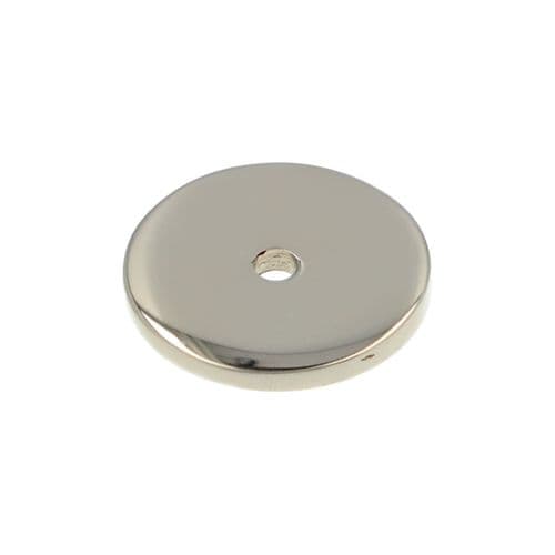 CLEARANCE SALE Alexander and Wilks - Circular Backplate - Polished Nickel - Diameter 40mm
